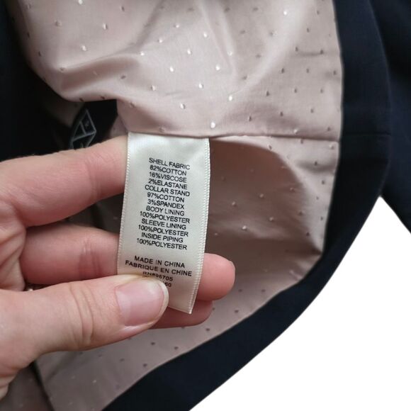 Rebecca Taylor Midnight Navy Double-Breasted Blazer 4 - Picture 3 of 7